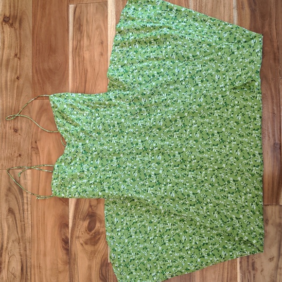 Reformation Juliette Midi Dress - Samantha Tie Strap Front Slit - Picture 4 of 10